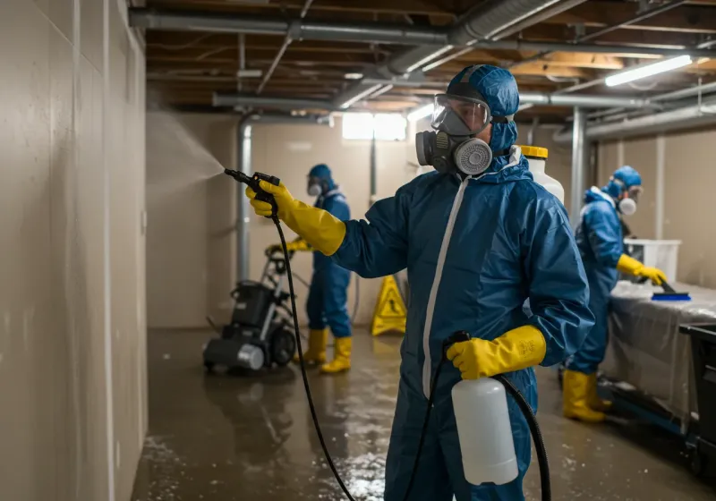 Basement Sanitization and Antimicrobial Treatment process in Greenbrier, AR